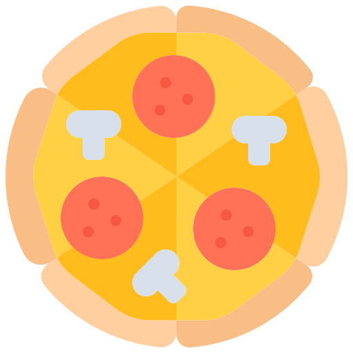 pizza Coloring Flat Ícone