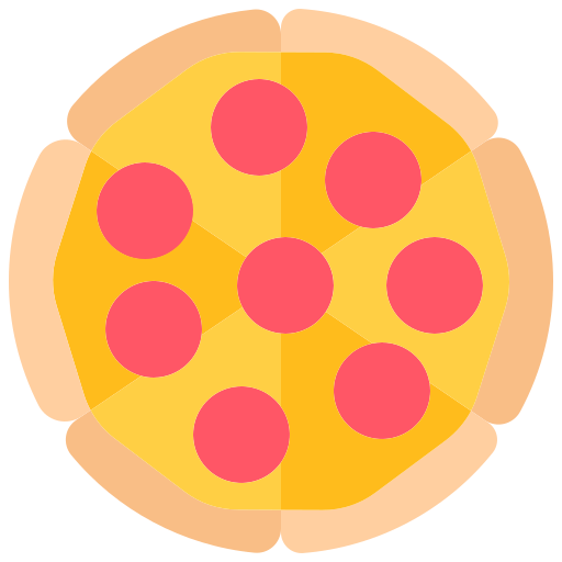 pizza Coloring Flat icono