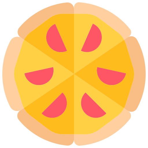 pizza Coloring Flat icona