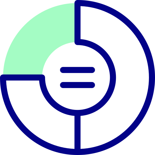 도표 Detailed Mixed Lineal color icon