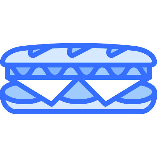 Sandwhich Coloring Blue icon
