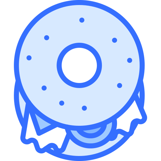Bagel Coloring Blue icon
