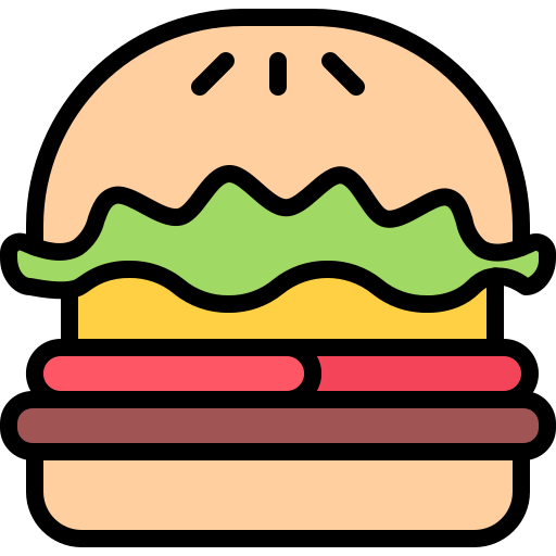 hamburger Coloring Color icona