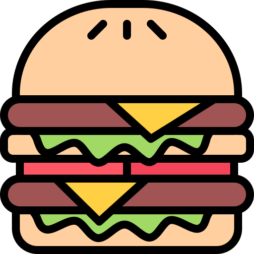 burger Coloring Color Icône
