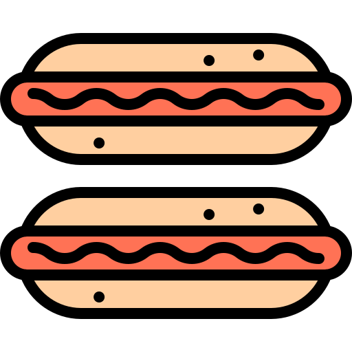 hot dog Coloring Color ikona