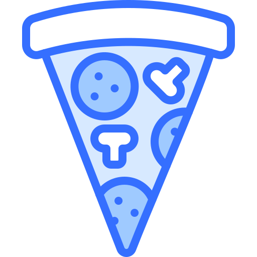 pizza Coloring Blue Icône