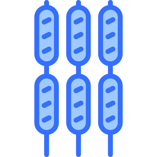 saucisse Coloring Blue Icône