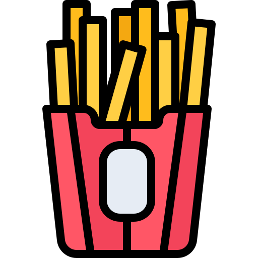 French fries Coloring Color icon