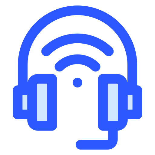 Headset Generic Blue icon
