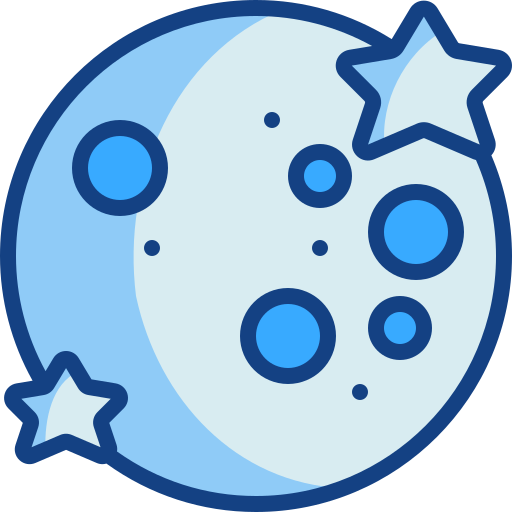 Full moon Generic Outline Color icon