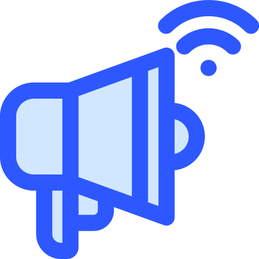 메가폰 Generic Blue icon