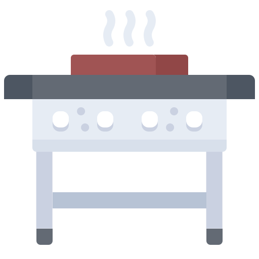Stove Coloring Flat icon