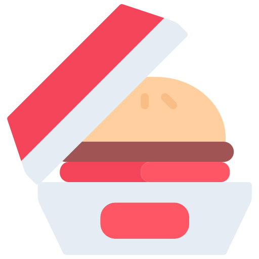 hamburger Coloring Flat icona