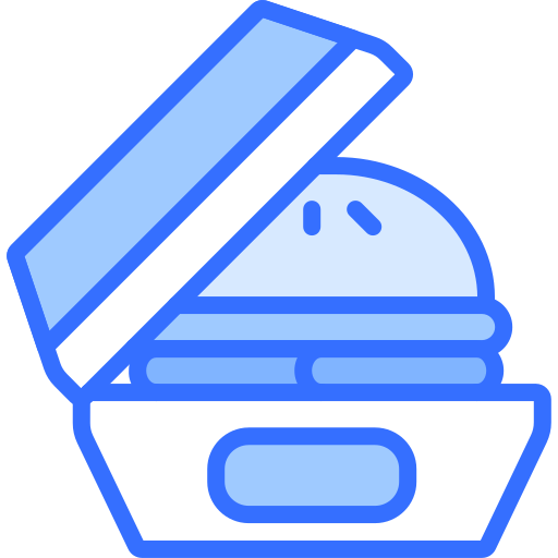 burger Coloring Blue icon