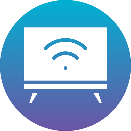 Smart tv Generic Flat Gradient icon