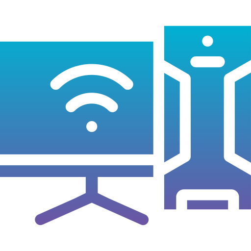 persoonlijke computer Generic Flat Gradient icoon