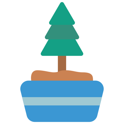 drzewko świąteczne Basic Miscellany Flat ikona