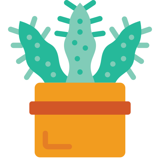 Succulent Basic Miscellany Flat icon