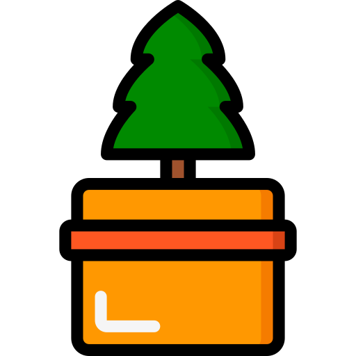 drzewko świąteczne Basic Miscellany Lineal Color ikona