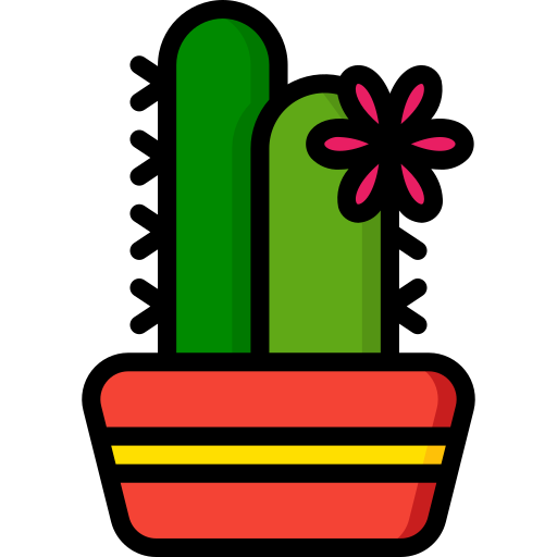kaktusy Basic Miscellany Lineal Color ikona