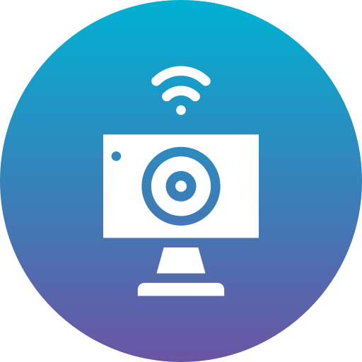cámara web Generic Flat Gradient icono