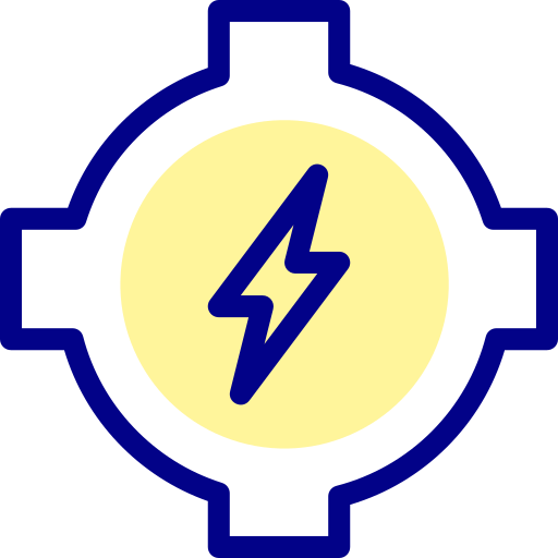 Power Detailed Mixed Lineal color icon