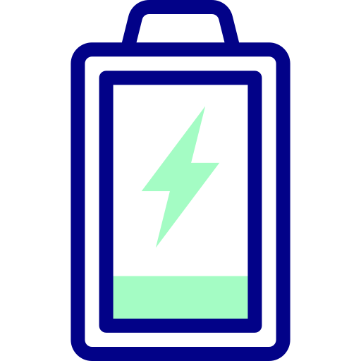 niveau de batterie Detailed Mixed Lineal color Icône