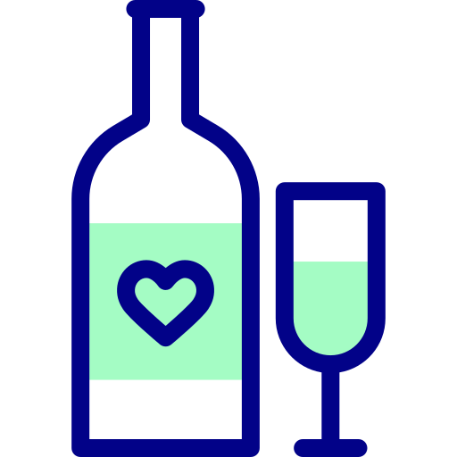Вино Detailed Mixed Lineal color иконка