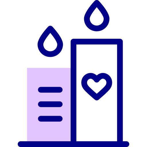 Candles Detailed Mixed Lineal color icon