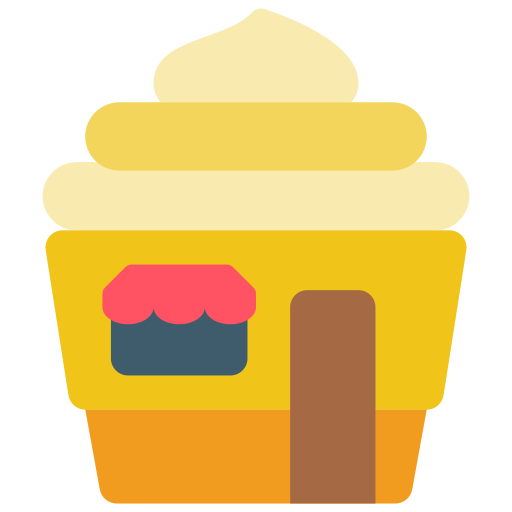 Ice cream shop Basic Miscellany Flat icon