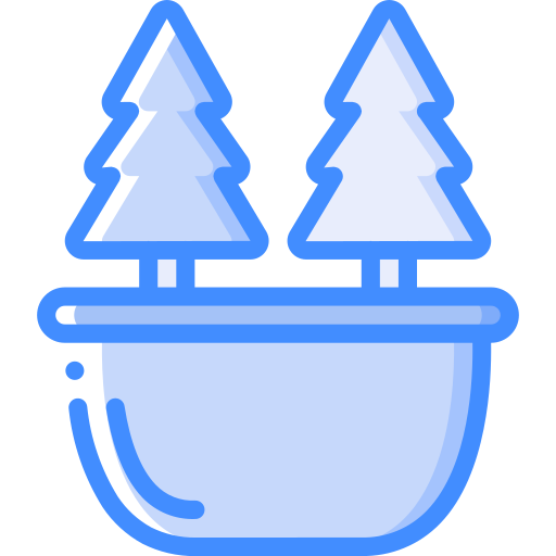Christmas tree Basic Miscellany Blue icon