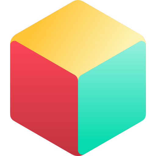 куб Gradient Isometric Gradient иконка