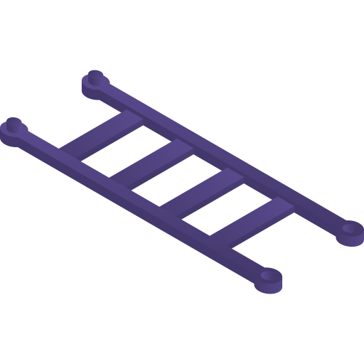 chemin de fer Gradient Isometric Gradient Icône