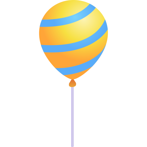 balão Gradient Isometric Gradient Ícone
