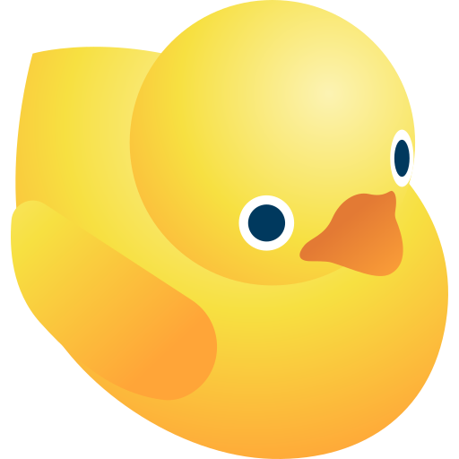 Rubber duck Gradient Isometric Gradient icon