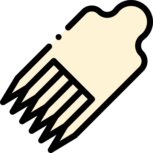 Comb Detailed Rounded Lineal color icon