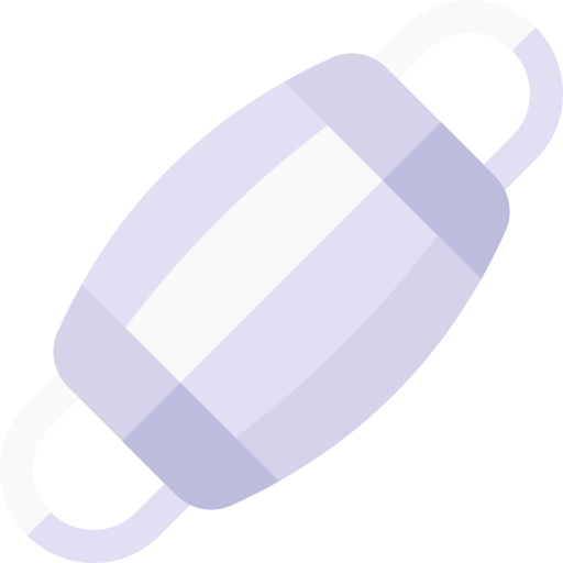 schutzmaske Basic Rounded Flat icon
