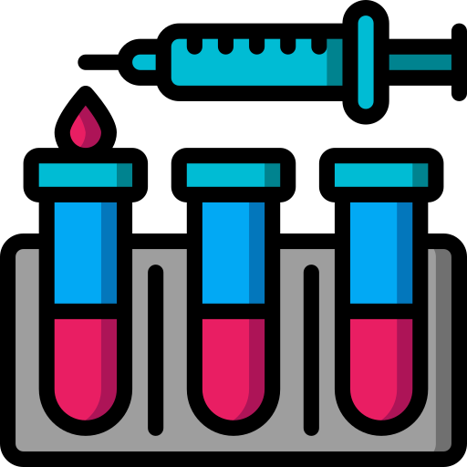 Test tubes Basic Miscellany Lineal Color icon
