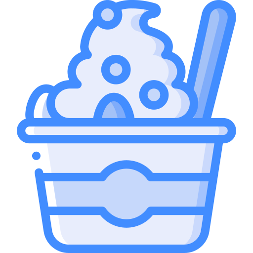 bevroren yoghurt Basic Miscellany Blue icoon