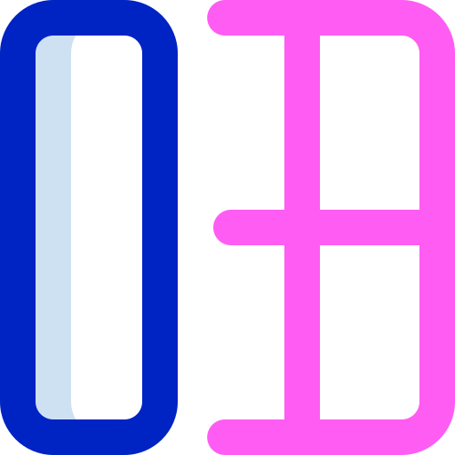 Left border Super Basic Orbit Color icon