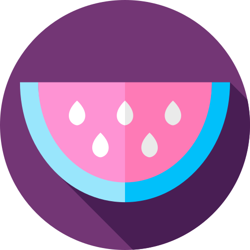 수박 Flat Circular Flat icon