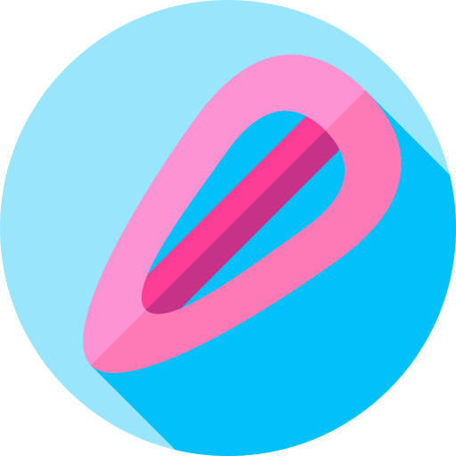 머리핀 Flat Circular Flat icon