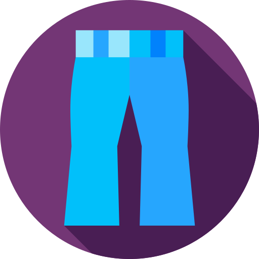 pantalones Flat Circular Flat icono