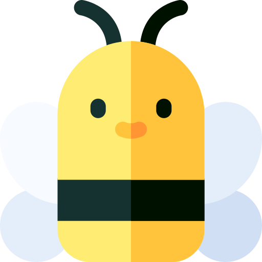 Bee Basic Rounded Flat icon