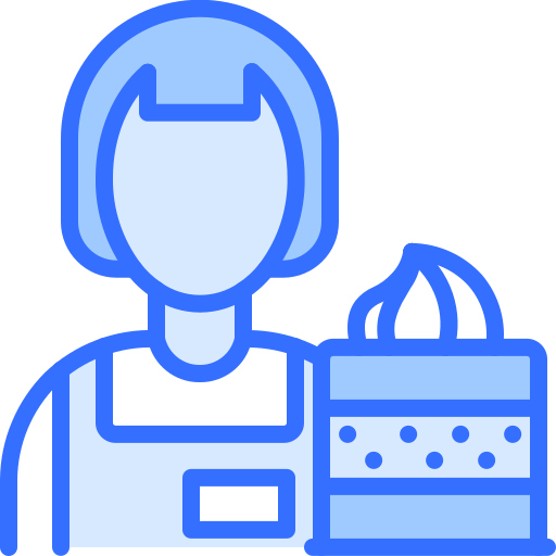 Worker Coloring Blue icon