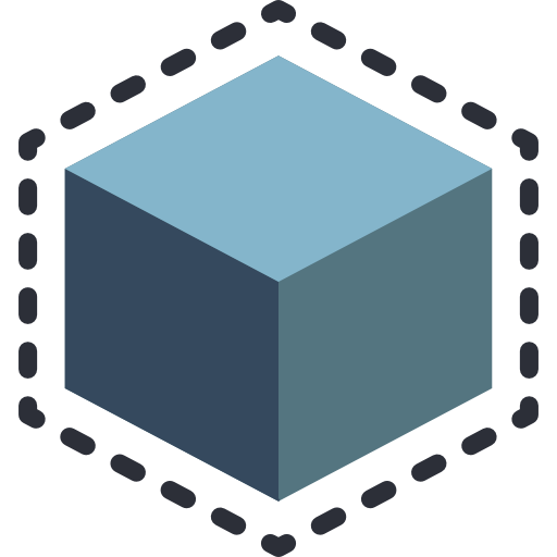 cube d'impression 3d Basic Miscellany Flat Icône