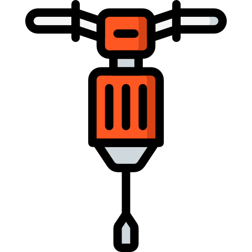 martillo neumático Basic Mixture Lineal color icono