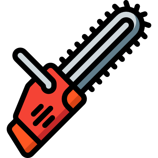 Chainsaw Basic Mixture Lineal color icon