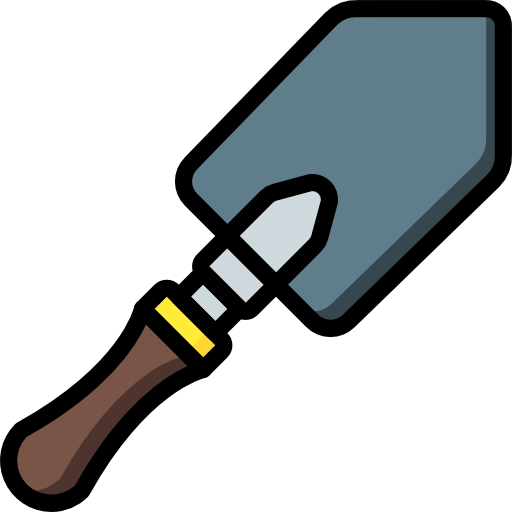 Shovel Basic Mixture Lineal color icon
