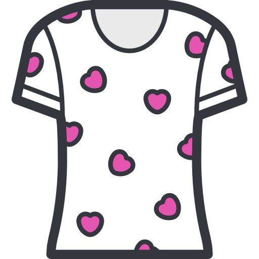 shirt Stockio Lineal Color icoon